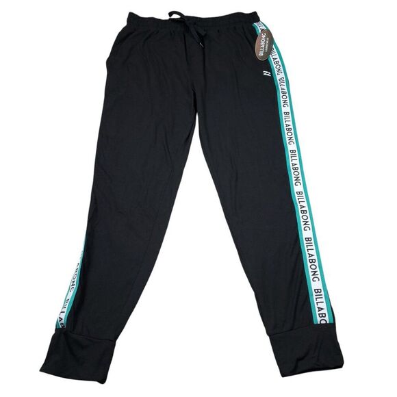 Billabong Loungewear Men's Medium Black Jogger Sleep Lounge Pants Super Soft - Picture 1 of 6